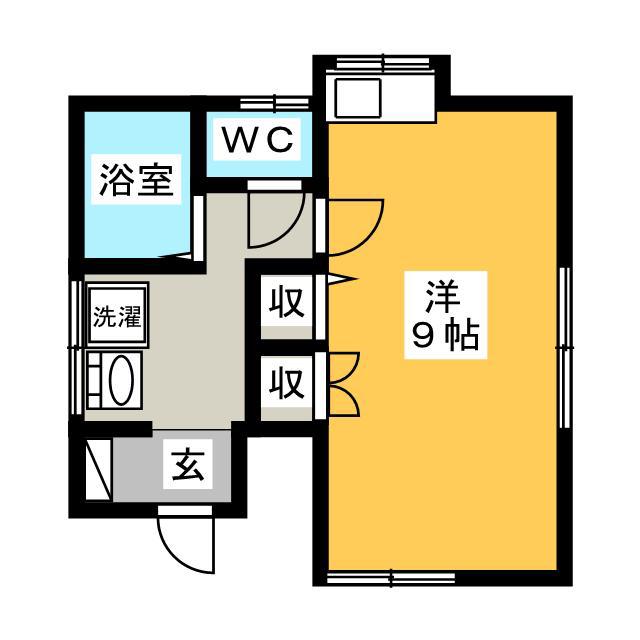 コーポ町田(ワンルーム/1階)の間取り写真