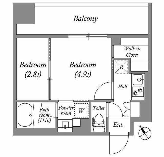 ACP RESIDENCE 西巣鴨(2K/3階)の間取り写真