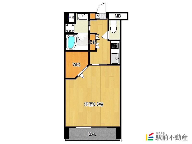 MAISONアマファソン(1K/3階)の間取り写真