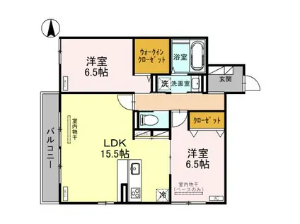 D-RESIDENCE諸江町COEUR 303(2LDK/3階)の間取り写真