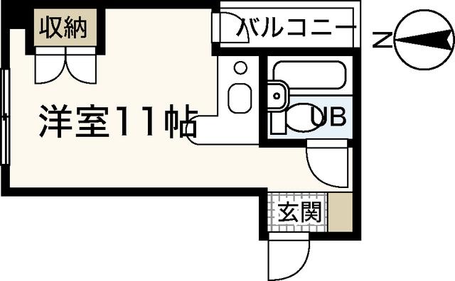 サニーベル住吉(ワンルーム/5階)の間取り写真