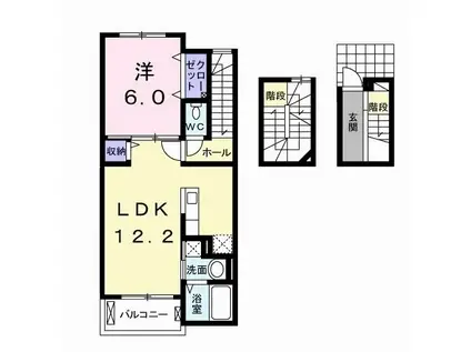 マーベラス III(1LDK/3階)の間取り写真