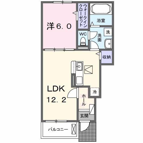 土佐くろしお鉄道宿毛線 具同駅 徒歩13分 2階建 築3年(1LDK/1階)の間取り写真