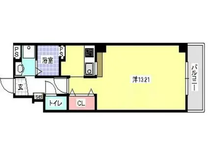 金太郎ヒルズVIII(1K/3階)の間取り写真