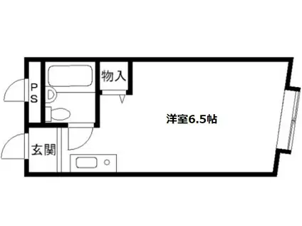 D-COURT(ワンルーム/2階)の間取り写真