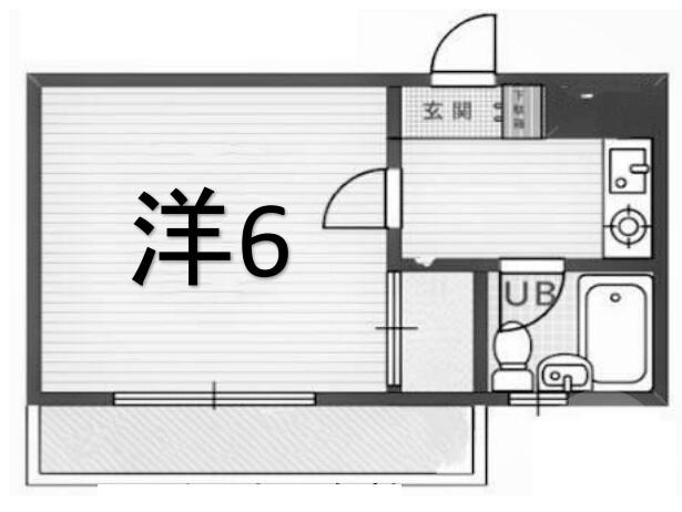 エールコーポ(1K/2階)の間取り写真