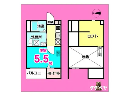 アーバンレックス 中村公園アーバンレックスナ(1K/1階)の間取り写真