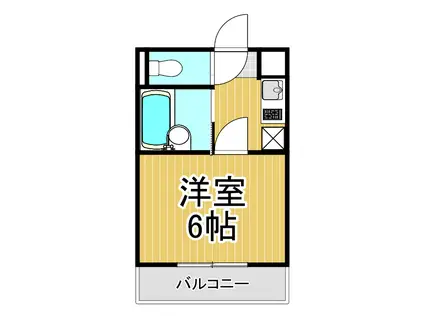 ルミエール稲野(1K/3階)の間取り写真