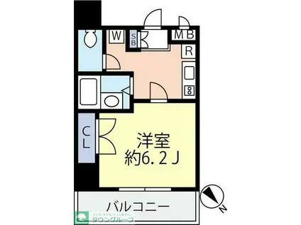 グランヴァン東池袋II(1K/5階)の間取り写真