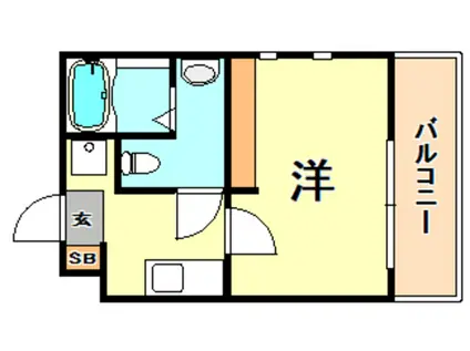 BIG1神戸(1K/3階)の間取り写真