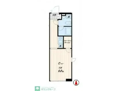 LA DOUCEUR練馬(1K/5階)の間取り写真