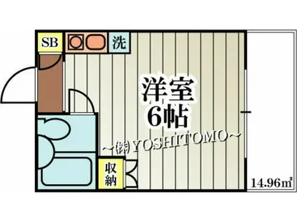 PARK AVENUE小金井II(ワンルーム/2階)の間取り写真