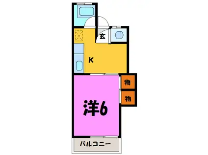 エトワール・ナツホ(1K/1階)の間取り写真