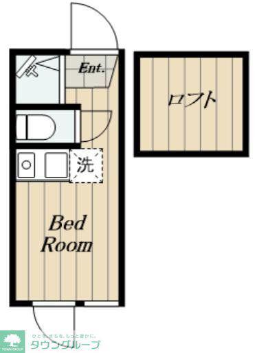 ソフィアアスター(ワンルーム/2階)の間取り写真