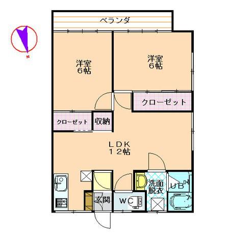 第二トキワ荘(2LDK/2階)の間取り写真
