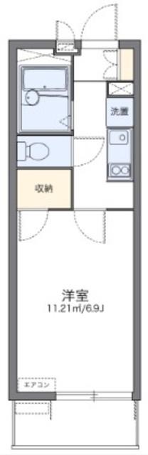 レオパレスボヌール(1K/3階)の間取り写真