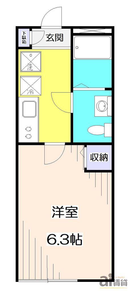 KEIAI RESIDENCE 清瀬III(1K/1階)の間取り写真