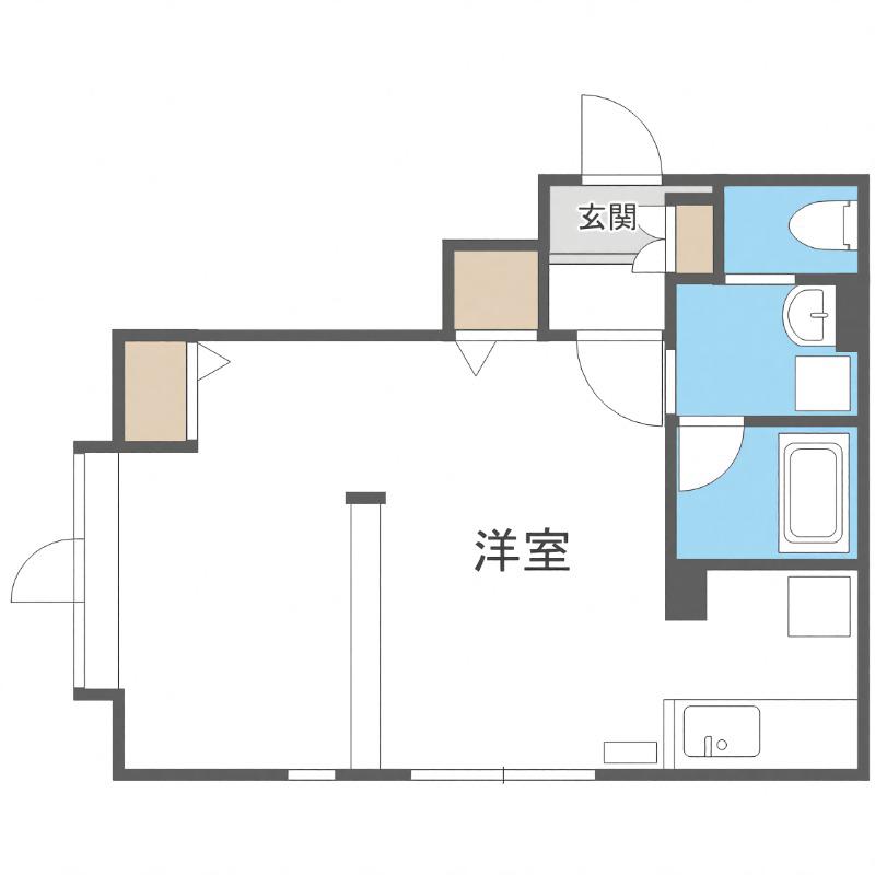RUANXRUAN(1K/2階)の間取り写真
