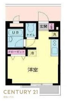 栄和ビル(ワンルーム/2階)の間取り写真