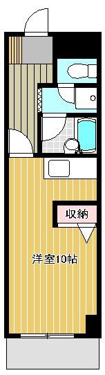 パティオ本山(ワンルーム/1階)の間取り写真