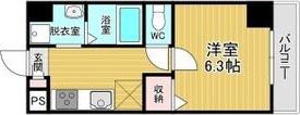 千葉・住吉(1K/3階)の間取り写真
