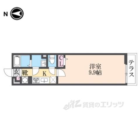 リブリ・布施(1K/3階)の間取り写真