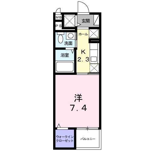 エルドラド(1K/3階)の間取り写真