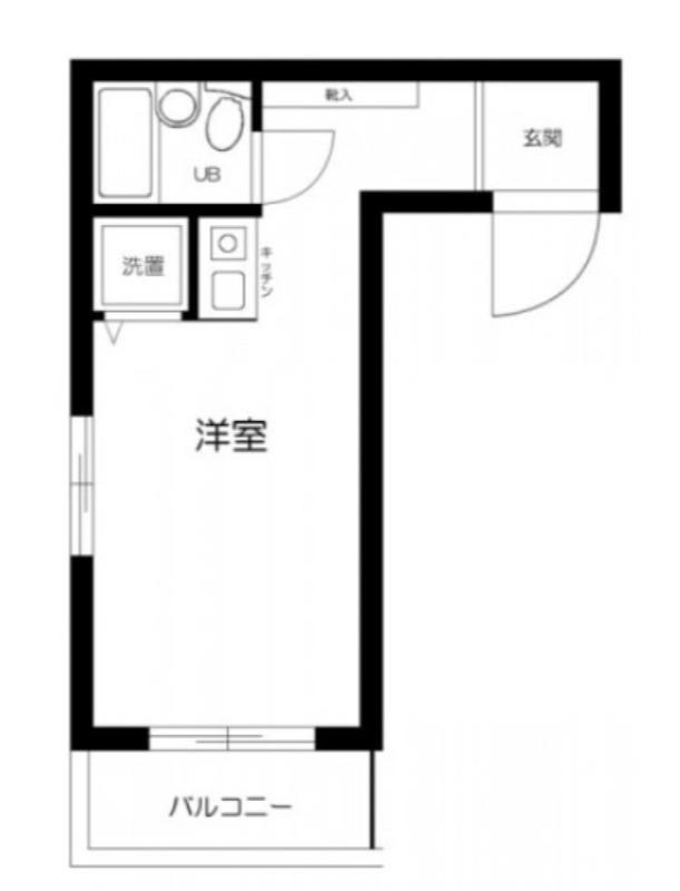 アクトピア田園調布南(ワンルーム/1階)の間取り写真
