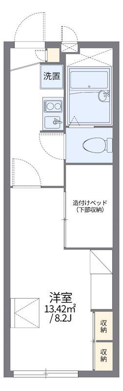 レオパレスMACHIDA(1K/1階)の間取り写真