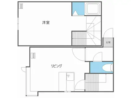 GRACIAS GASHIN II(1K/2階)の間取り写真