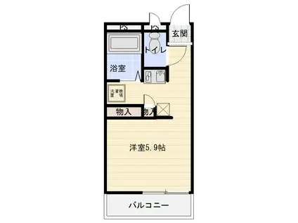 ドリームIII(1K/3階)の間取り写真