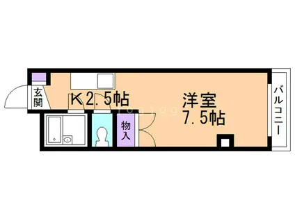 アーバンライフ21(1K/2階)の間取り写真