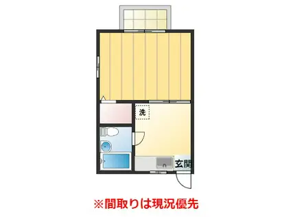 ルーム アコ(1K/1階)の間取り写真