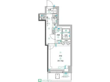 ユリカロゼ五反野III(1K/5階)の間取り写真