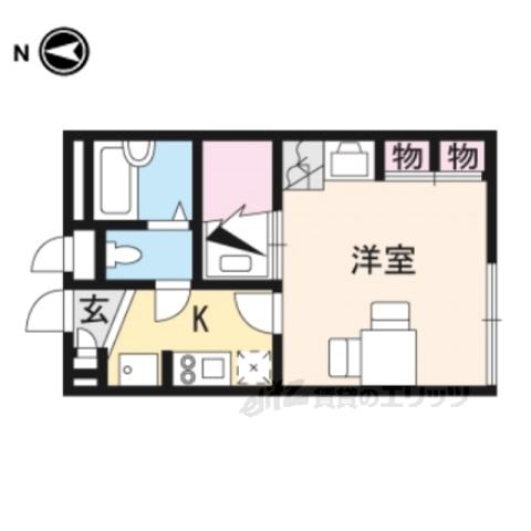 レオパレス優豊(1K/2階)の間取り写真