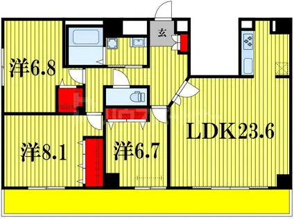 エルピス(3LDK/2階)の間取り写真