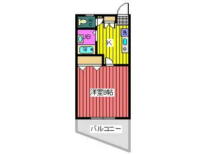 アムールサクライ(1K/3階)の間取り写真