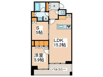 フィールド川和(1SLDK/1階)の間取り写真