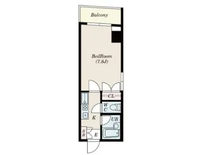 エスフォート八王子(1K/3階)の間取り写真