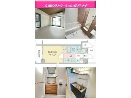 レジディア中目黒II(1K/5階)の間取り写真