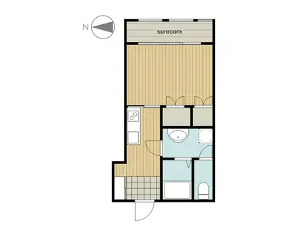 篠田ビル(ワンルーム/3階)の間取り写真