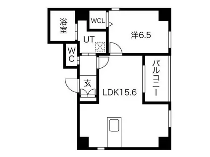 ラフォルテ(1LDK/5階)の間取り写真