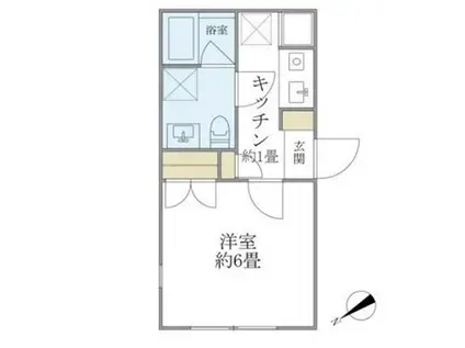 コンポジット門前仲町サウス(1K/5階)の間取り写真