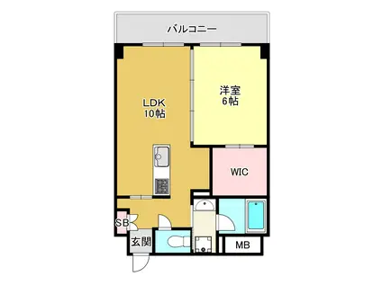 グレンフォレスト(1LDK/4階)の間取り写真