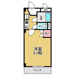 エスペランサ豊明(1K/3階)の間取り写真
