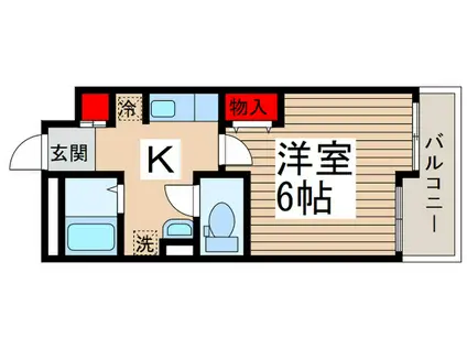 ASTREA東千葉(1K/2階)の間取り写真