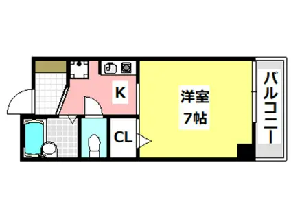 シビリアンプラザ(1K/4階)の間取り写真