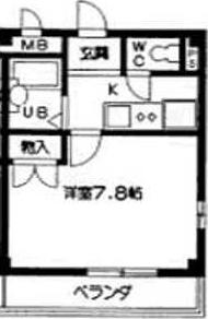 グリーンヒルズ山田8(1K/1階)の間取り写真