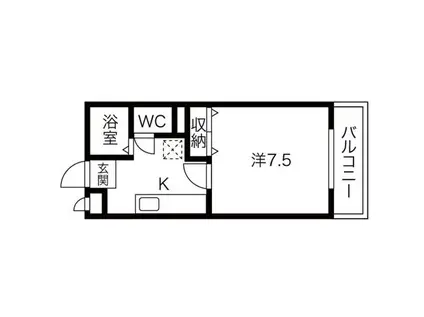 AZURTORII(1K/5階)の間取り写真