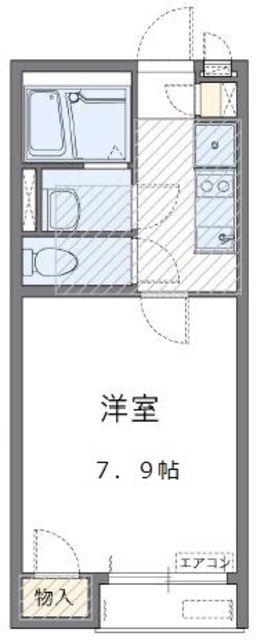 レオネクスト桂台(1K/1階)の間取り写真